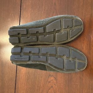Banana Republic Green Suade Driving Loafers Size 9.5